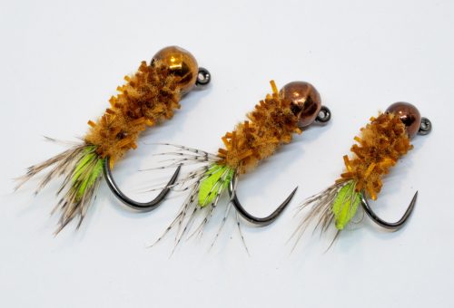 peeping caddis nymphs for trout and grayling